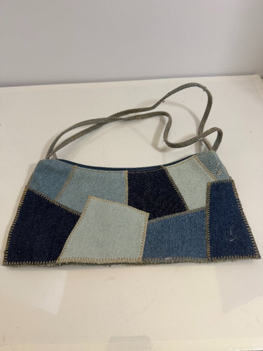 Steve Madden Denim Patchwork Bag